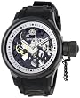 Invicta Men's 1091 Russian Diver Mechanical Skeleton Dial Black Polyurethane Watch