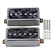 Yibuy Black Pearl P90 Single Coil Bridge & Neck Pickups Set for Electric Guitar Parts
