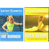 Kathy Smith: Timesaver: Cardio Fat Burner & Yoga Sculpt - 2 Seperate Workout DVDs In Set