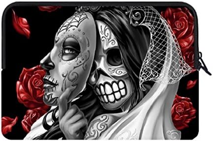 two sides IPad1,IPad2,IPad3,IPad4 Sleeve with Sugar Skull Belle Design for Gifts