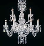 WATERFORD CRYSTAL ASHBOURNE CHANDELIER 9 ARM