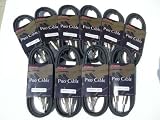 6ft (10 Pack) Kirlin Pro Cable IP-201PR 1/4 Instrument Cable 20awg, Audio, Speaker, 3 Yr. Warranty