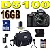 Nikon D5100 16.2MP CMOS Digital SLR Camera with 18-55mm f/3.5-5.6 AF-S DX VR Nikkor Zoom Lens W/ Accessory Kit