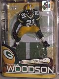 2010 MCFARLANE NFL SERIES 25 CHARLES WOODSON GREENBAY PACKERS #21 GREEN JERSEY VARIANT COLLECTOR LEVEL BRONZE CHASE NUMBER #1891/3000 FOOTBALL FIGURE