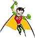LEGO Batman Minfigures - Robin with Wavy Hair Classic Version (2006)