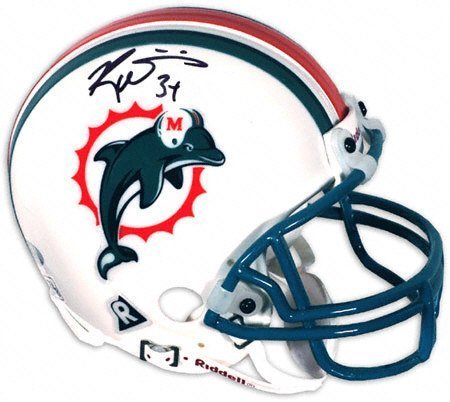 Ricky Williams Miami Dolphins Autographed Mini Helmet