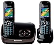 Panasonic KX-TG8522EB DECT Twin Digital Cordless Phone Set with Answer Machine - Black
