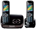 Panasonic KX-TG8522EB DECT Twin Digital Cordless Phone Set with  Answer Machine - Black