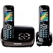 Panasonic KX-TG8522EB DECT Twin Digital Cordless Phone Set with Answer Machine - Black