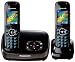 Electronics : Panasonic KX-TG8522EB DECT Twin Digital Cordless Phone Set with Answer Machine - Black