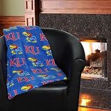 NCAA Grandma Pants Kansas Jayhawks 60'' x 72'' Royal Blue Fleece Blanket