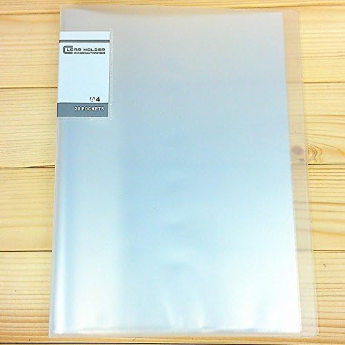 A5 Transparent Brochure Piano Folder Inserting Clip 60 Pages