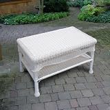 North Cape Vineyard Resin Wicker Coffee Table - White