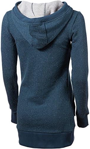 Hoodlamb Long Pullover Hoodie - Women's Denim Fleck, XS