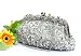 Hollywood Style Bridal Accessories Beaded Handbag Evening Purse Mini Bag Wedding Clutch Holiday Birthday Gift Bea038-silver