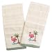 Kitchen & Housewares : Tropical Flamingo Embroidered Kitchen Towel - Set of 2