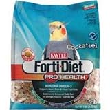 Kaytee Forti Diet Pro Health Food with Safflower for Cockatiels, 5-Pound Bag Reviews