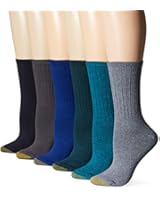 Gold Toe Women's Ribbed Crew Sock 6-Pack