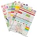 6 Sheets Calendar Paper Sticker Scrapbook Diary Planner Card Decoration Cute and Good Ideas