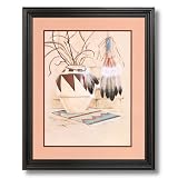 Southwestern Native American Indian Pottery Home Decor Wall Picture Black Framed Art Print