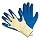 G & F 1607L Cut Resistant 100-Percent Kevlar Gloves, Heavy Weight Textured Blue Latex Coated, Large, 1-Pair