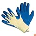 CUT RESISTANT GLOVES-100% KEVLAR®, Heavy Weight Textured Blue Latex Coated,large, (1 pair)