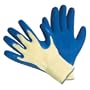 CUT RESISTANT GLOVES-100% KEVLAR�, Heavy Weight Textured Blue Latex Coated,large, (1 pair)