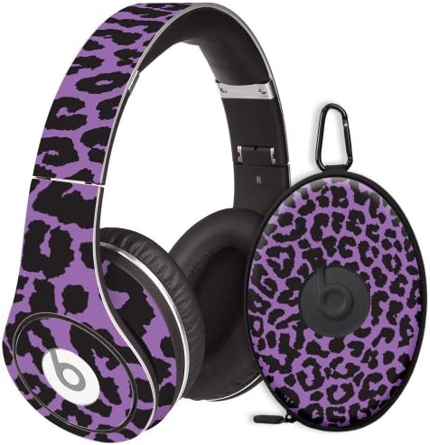 Purple Leopard Decal Skin for Beats Studio Headphones & Carrying Case by Dr. Dre