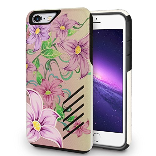 iPhone 7 Case, Orzly Grip-Pro Case for iPhone 7 (4.7 inch Model) - Durable & Light-Weight Twin Layer Protective Case - Floral Print