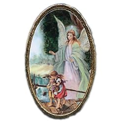 Car Visor Clip - Guardian Angel - 1.75"x1.0" - Clip on