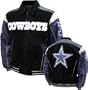 Dallas Cowboys Leather Logo Varsity Jacket