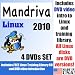 Mandriva 10, 4-disks DVD Set, Includes "Introduction to Linux" Video-DVD, Linux Training Library and Printed Quick Reference Card of Linux Commands, Contains Both 32-bit and 64-bit Versions, Powerpack 2010
