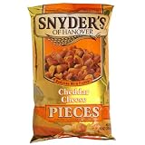Snyders of Hanover Cheddar Cheese Pretzel Pieces, 10-Ounce Packages (Pack of 12)