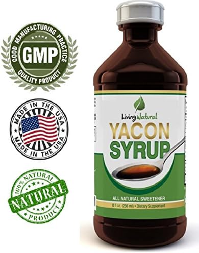 100% Pure Yacon Syrup ★ Certified Natural Fat Burning Sweetener ★ Best Alternative to Sugar and Maple Syrup ★ Yacon Syrup is a Low Calorie, Low GI, Delicious Sweet Tasting Sugar Substitute and Metabolism Booster ★ FULLY GUARANTEED