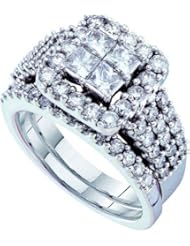 3.0CTW DIAMOND INVISIBLE BRIDAL SET