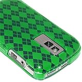 Amzer Luxe Argyle Skin Case for BlackBerry Bold 9000 (Green)