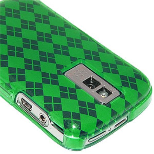 Amzer Luxe Argyle Skin Case for BlackBerry Bold 9000 (Green)