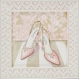 IMAGE OF Green Frog Art Posh Powder Room Series Framed Art, Shoes