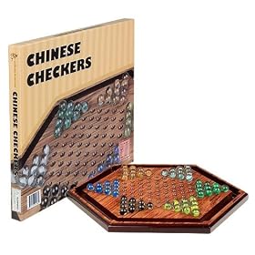 CHINESE CHECKERS Halma Marble Game Set by Yellow Mountain Imports
