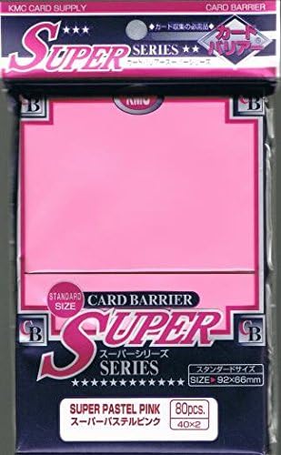 KMC Card Barrier Super Series Standard Size Deck Protectors - Super Pastel Pink [10 packs]