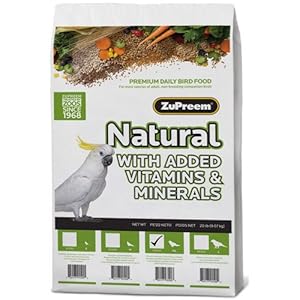 Zupreem Avianmaintenance Natural Bird Diet for Parrots & Conures