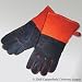 Copperfield 74100 1 Pair of Heavy Duty Cowhide Woodburner's Gloves, Insulated, Black/rust Image