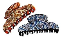 France Luxe Large Luxury Swarovski Pave Jaw