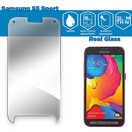 GLAZZ 0.33mm Tempered Glass Screen Protector for Samsung Galaxy S5 Sport (Made From Real Glass, Shatterproof, 2.5d Rounded Edges and Oleophobic Coating) GLAZZ 0.33mm Tempered Glass Screen Protector for Samsung Galaxy S5 Sport (Made From Real Glass, Shatterproof, 2.5d Rounded Edges and Oleophobic Coating)