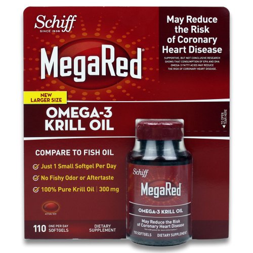 MegaRed Omega-3 Krill Oil 300 mg (Mega Red), 110 Softgels, Schiff