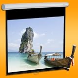 240 x 240 cm (346 cm Diagonale) Ultraluxx Rolloleinwand im - 1:1 Leinwandtuch für HDTV, FullHD, 3D TV