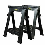 Details Of Stanley 060864R Folding Sawhorse (2-Pack)