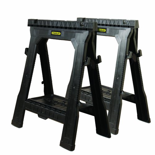 Stanley 060864R Folding Sawhorse (2-Pack), Stands &amp; Sawhorses