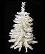 4.5' Pre-Lit White Artificial Christmas Tree - Clear Lights