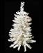 4.5' Pre-Lit White Artificial Christmas Tree - Clear Lights